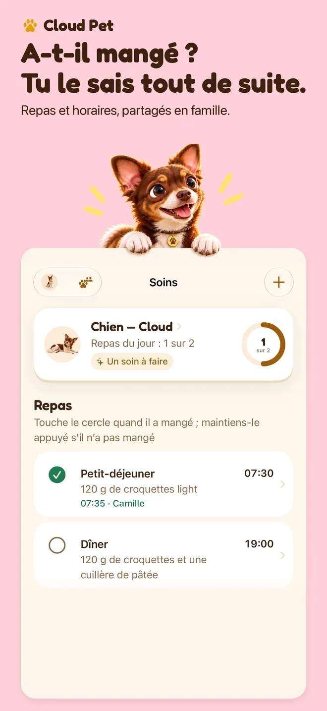 A-t-il mangé ? Tu le sais tout de suite.. Repas et horaires, partagés en famille.